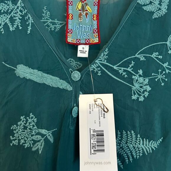 Johnny Was MILLIE PATCHWORK DRESS IN BLUE Small - Picture 4 of 11